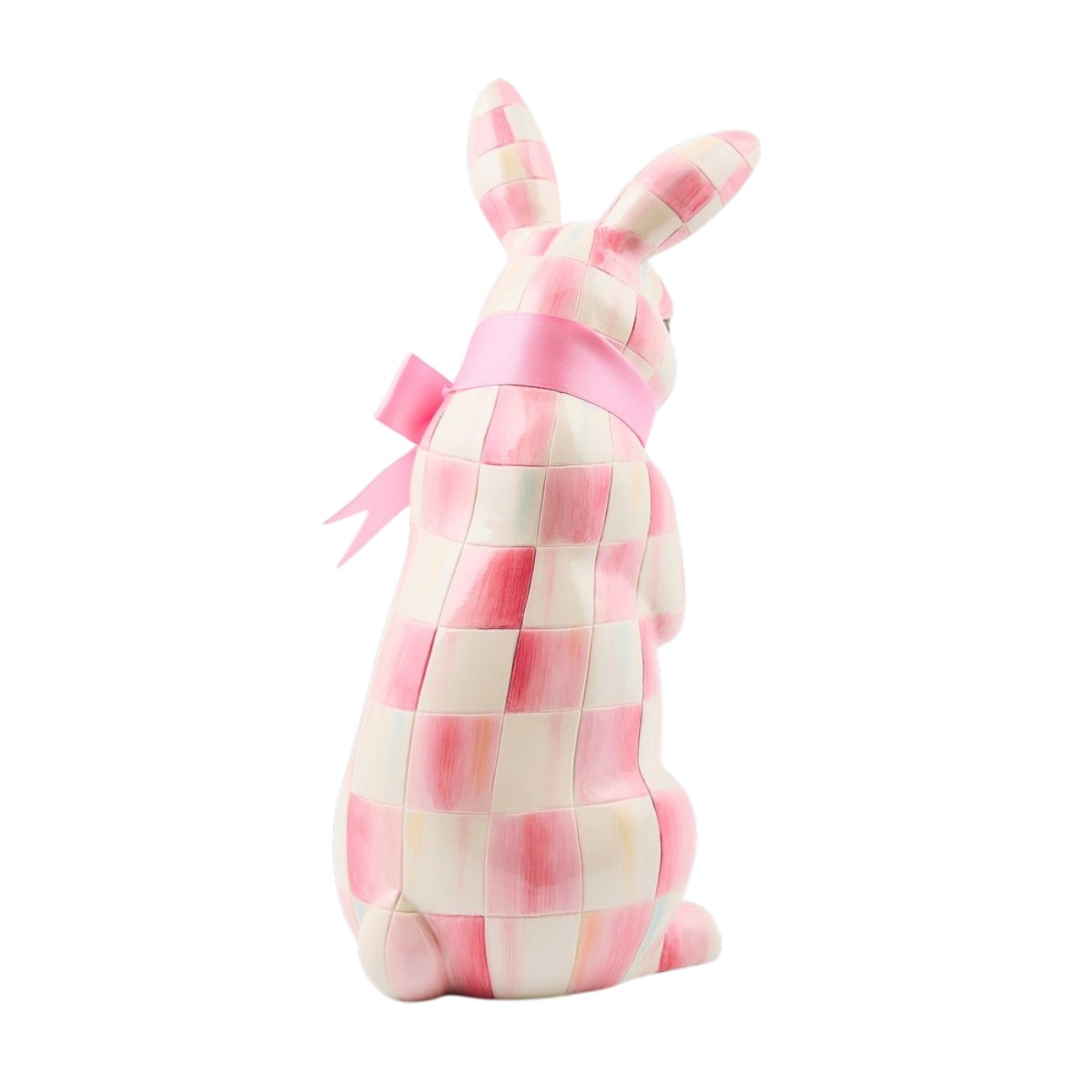 MacKenzie-Childs Hops Bunny Figurine, Bubblegum