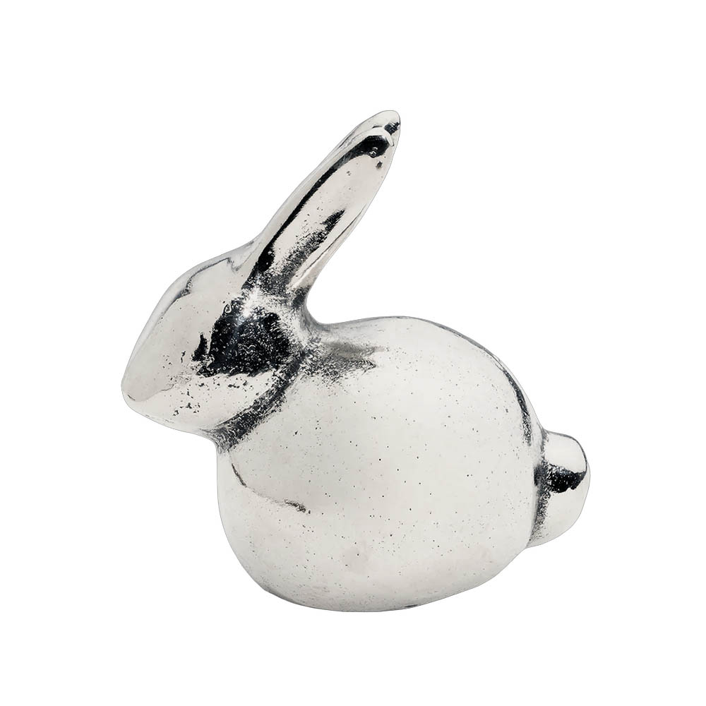 Jan Barboglio Conejito Bunny Figure, Nickel Finish