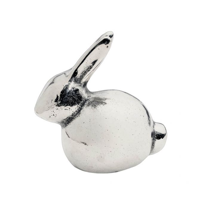 Jan Barboglio Conejito Bunny Figure, Nickel Finish