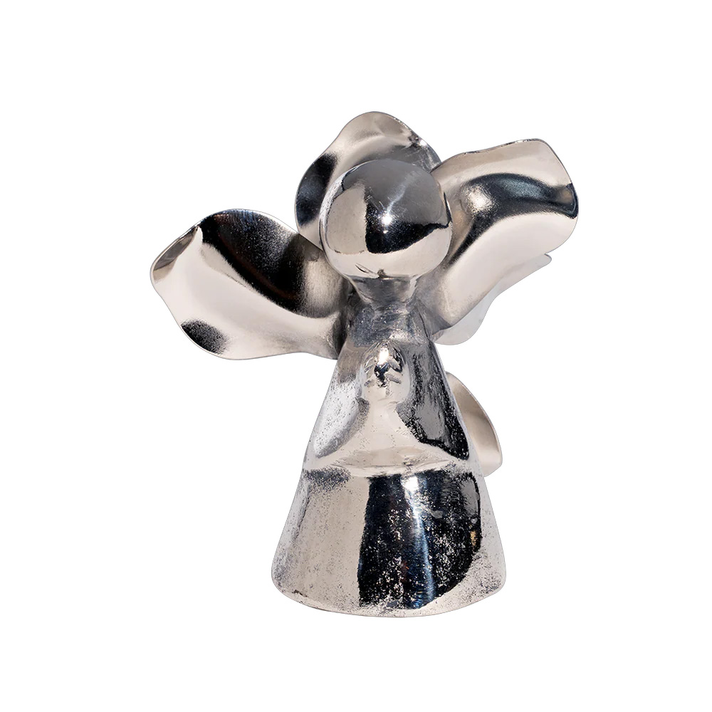 Jan Barboglio Florecita Figure, Nickel Finish