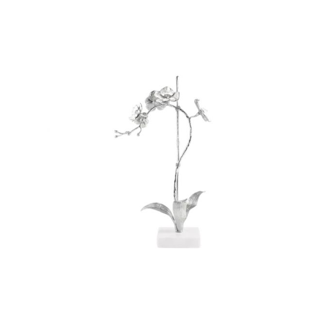 Michael Aram Silver Orchid Stem Sculpture, Small