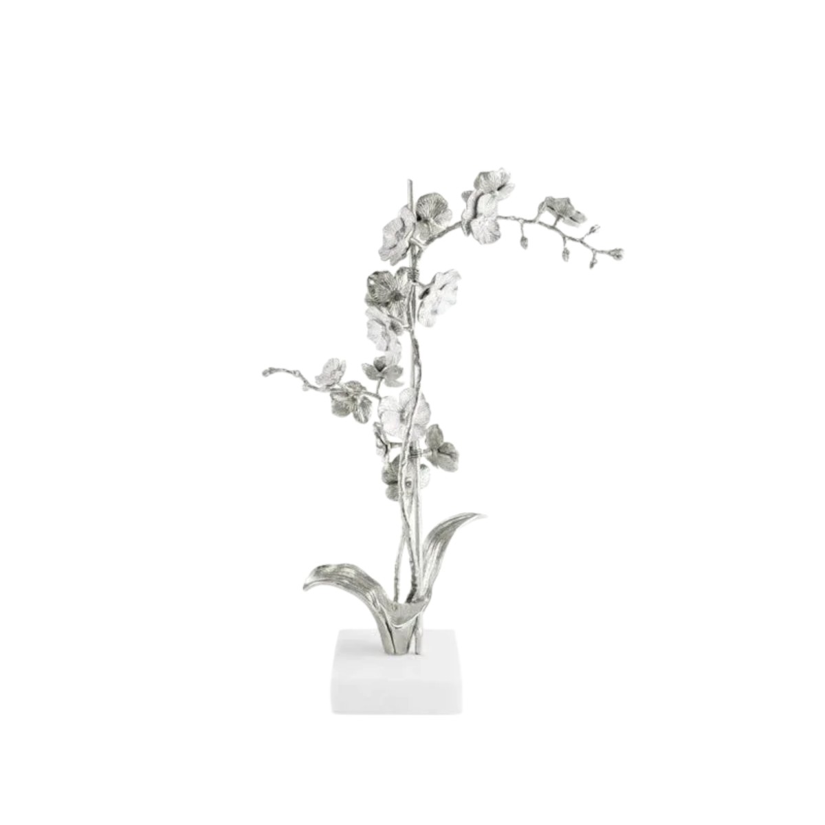 Michael Aram Silver Orchid Stem Sculpture, Large