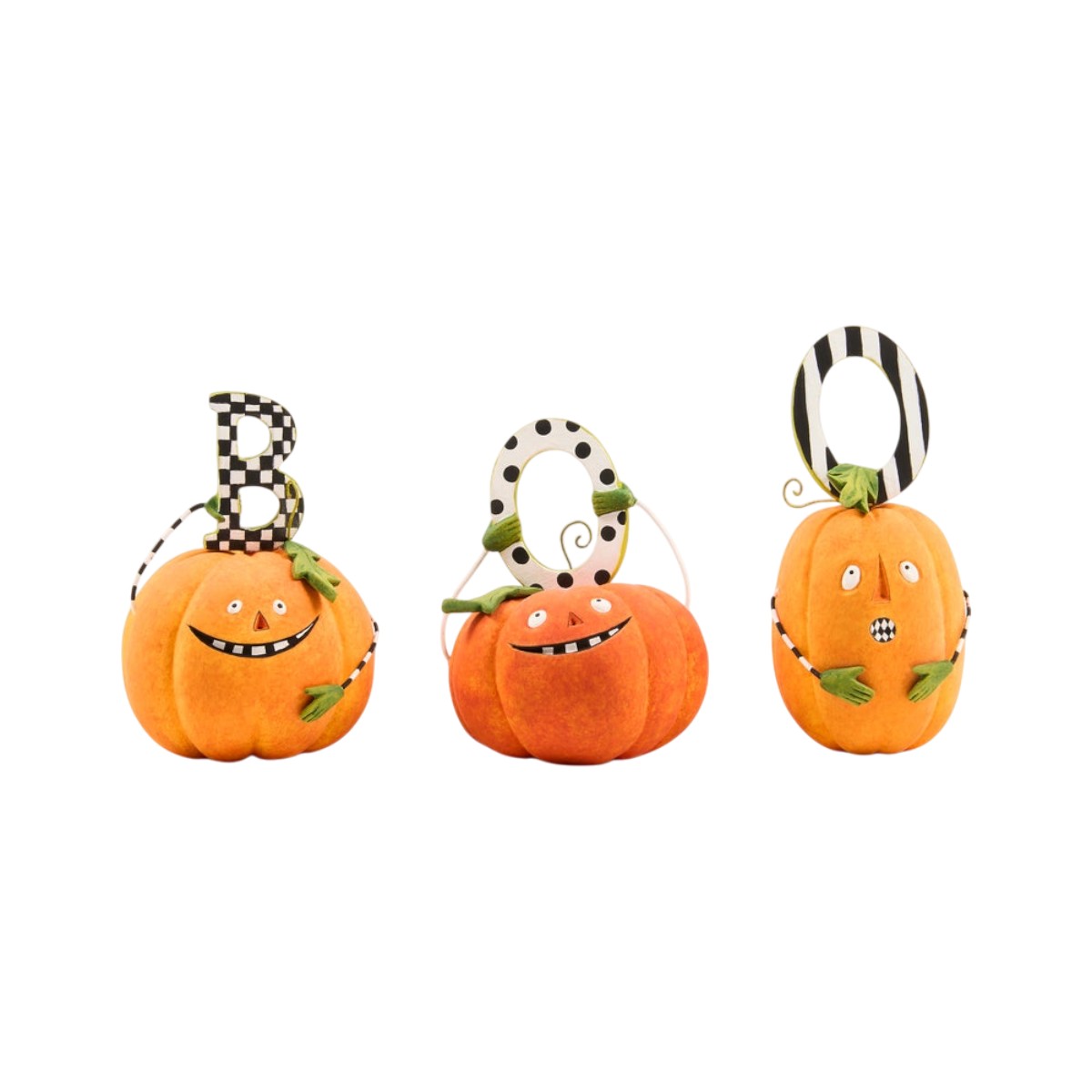 MacKenzie-Childs Patience Brewster BOO Pumpkin Letter Set
