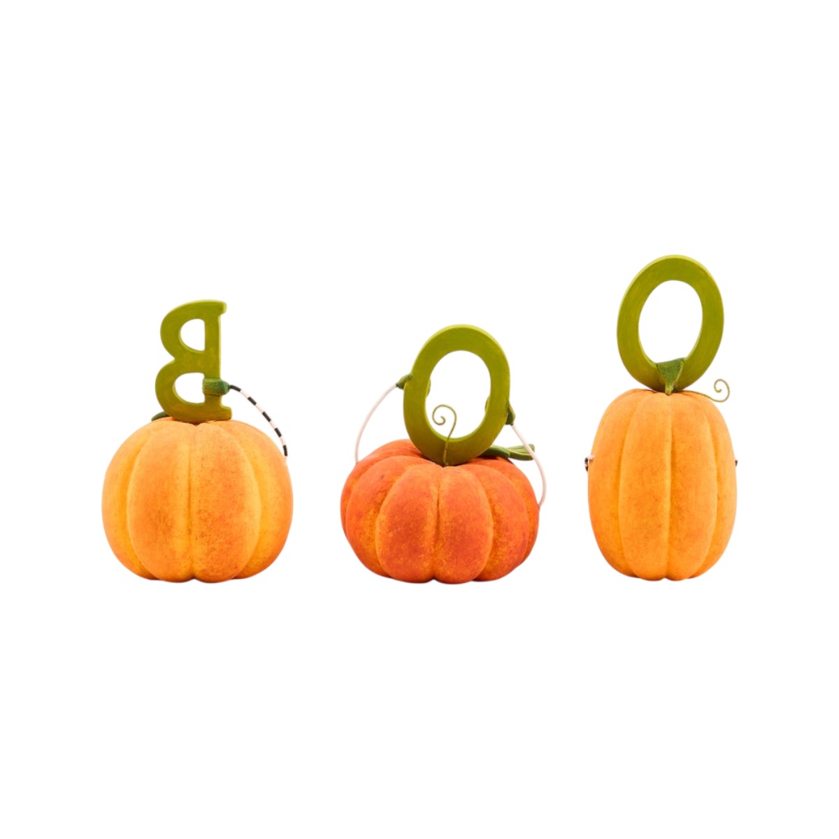 MacKenzie-Childs Patience Brewster BOO Pumpkin Letter Set