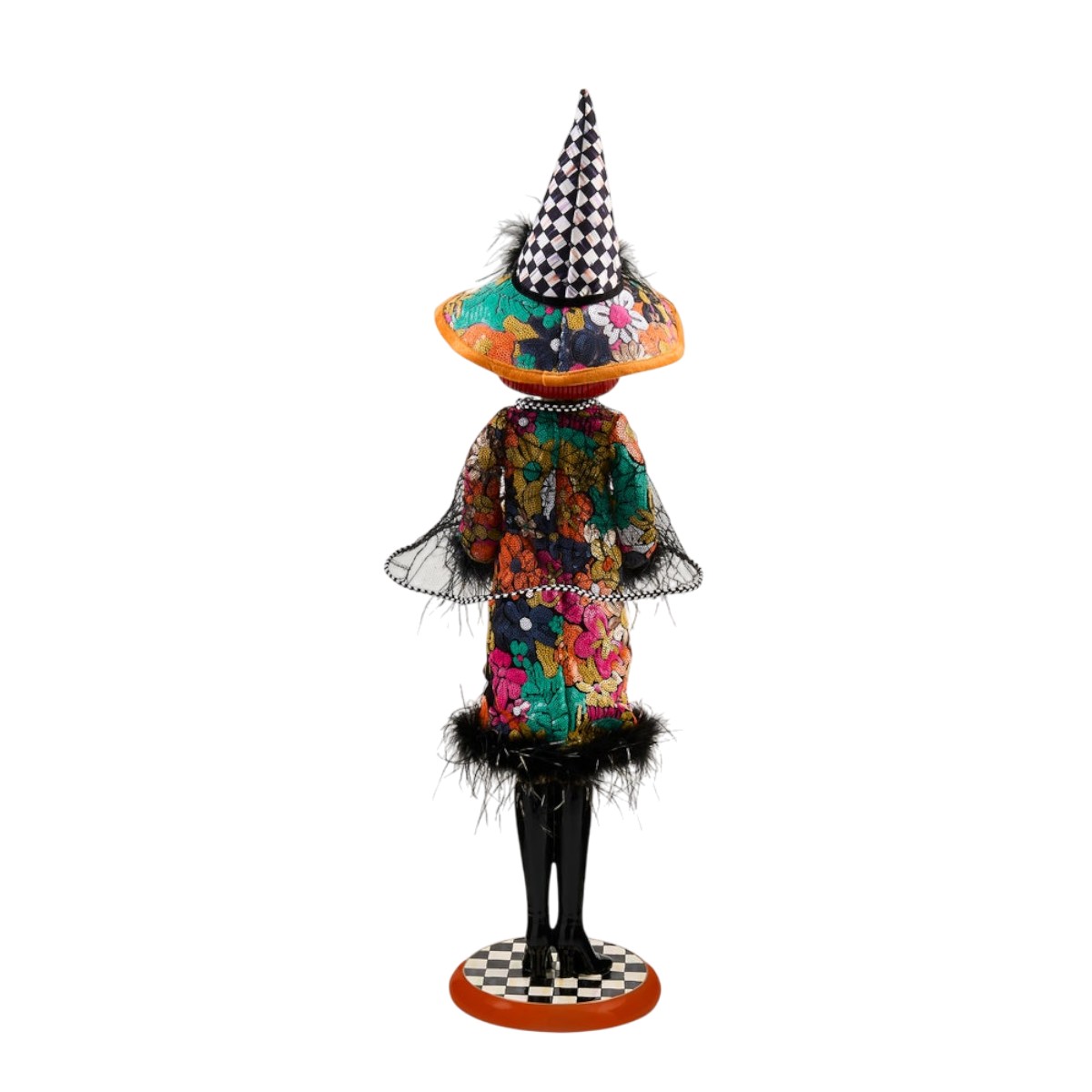 MacKenzie-Childs Glamoura Fabric Witch with Pumpkin