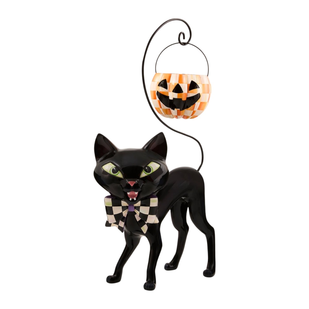 MacKenzie-Childs Courtly Cat with Pumpkin Bucket
