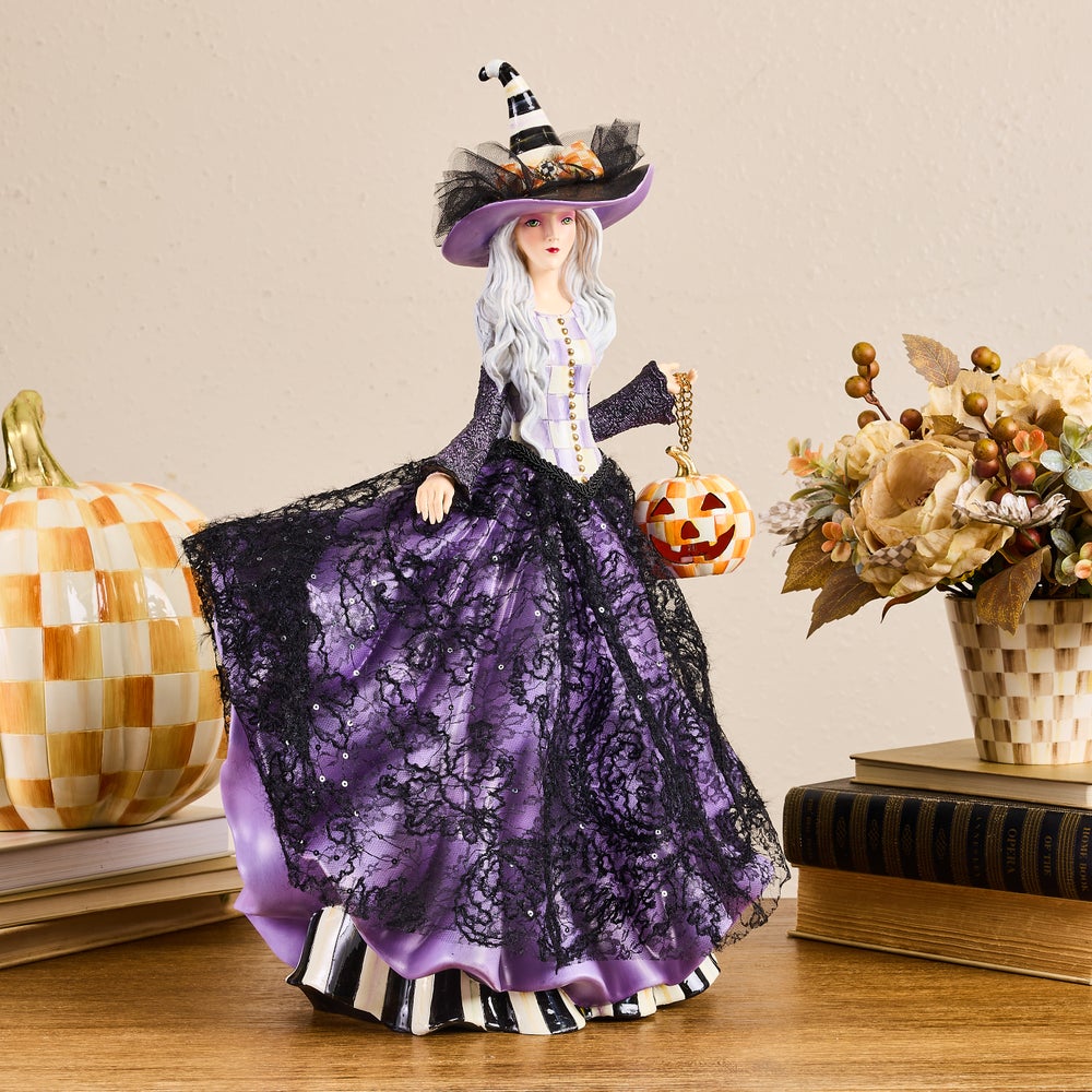 MacKenzie-Childs The Pumpkin Belle Witch Illuminated Figure