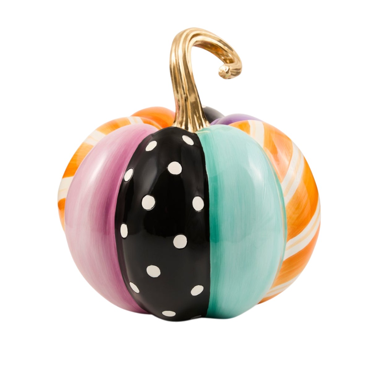 MacKenzie-Childs Whimsy Patchwork Pumpkin, Medium