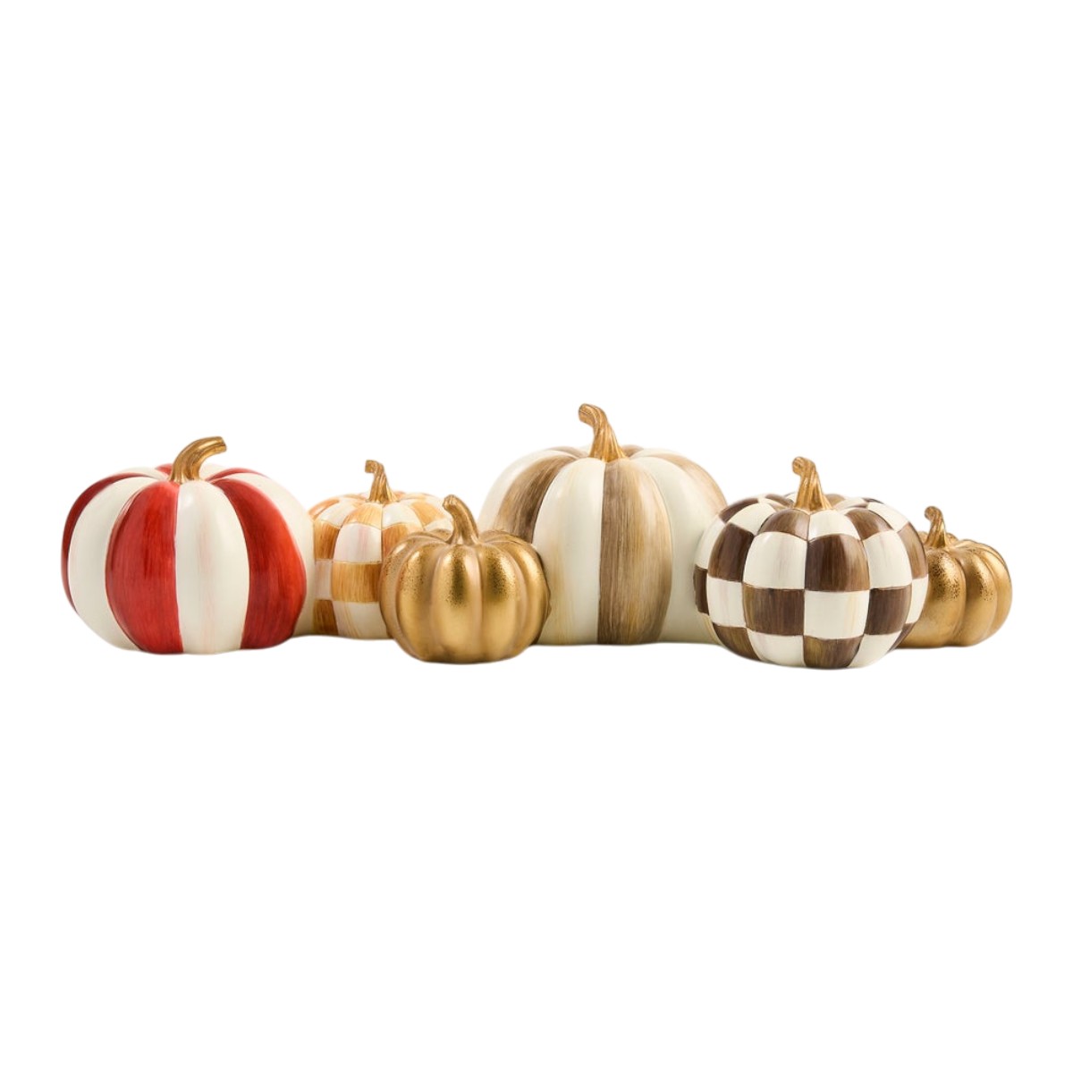 MacKenzie-Childs Harvest Glow Pumpkin Cluster