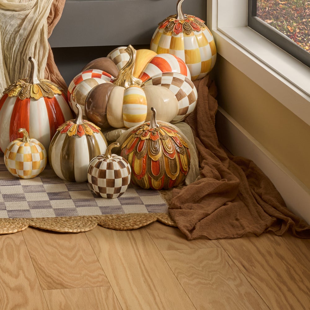 MacKenzie-Childs Harvest Glow Pumpkin, Aurora