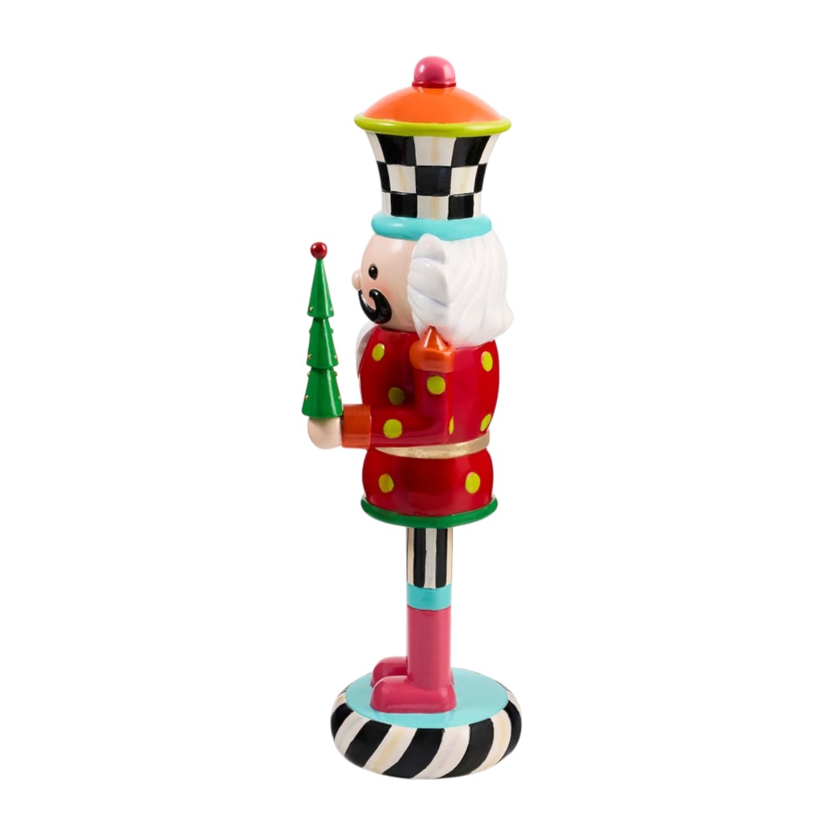 MacKenzie-Childs Confetti Christmas Resin Nutcracker