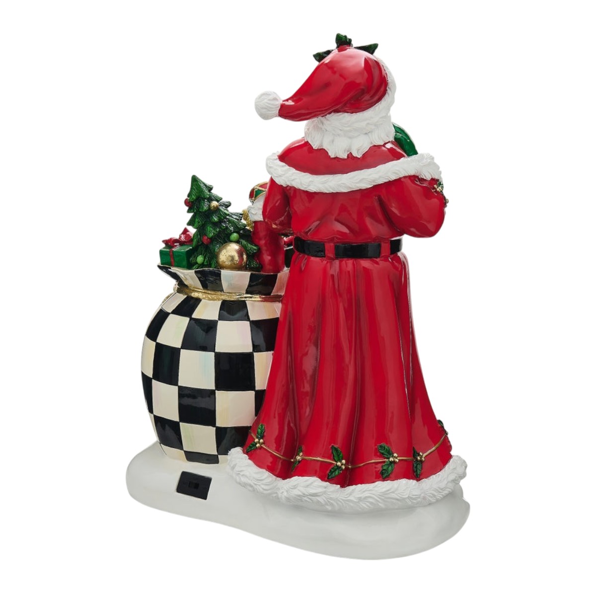 MacKenzie-Childs Iluminated Santa's Wish List Figurine