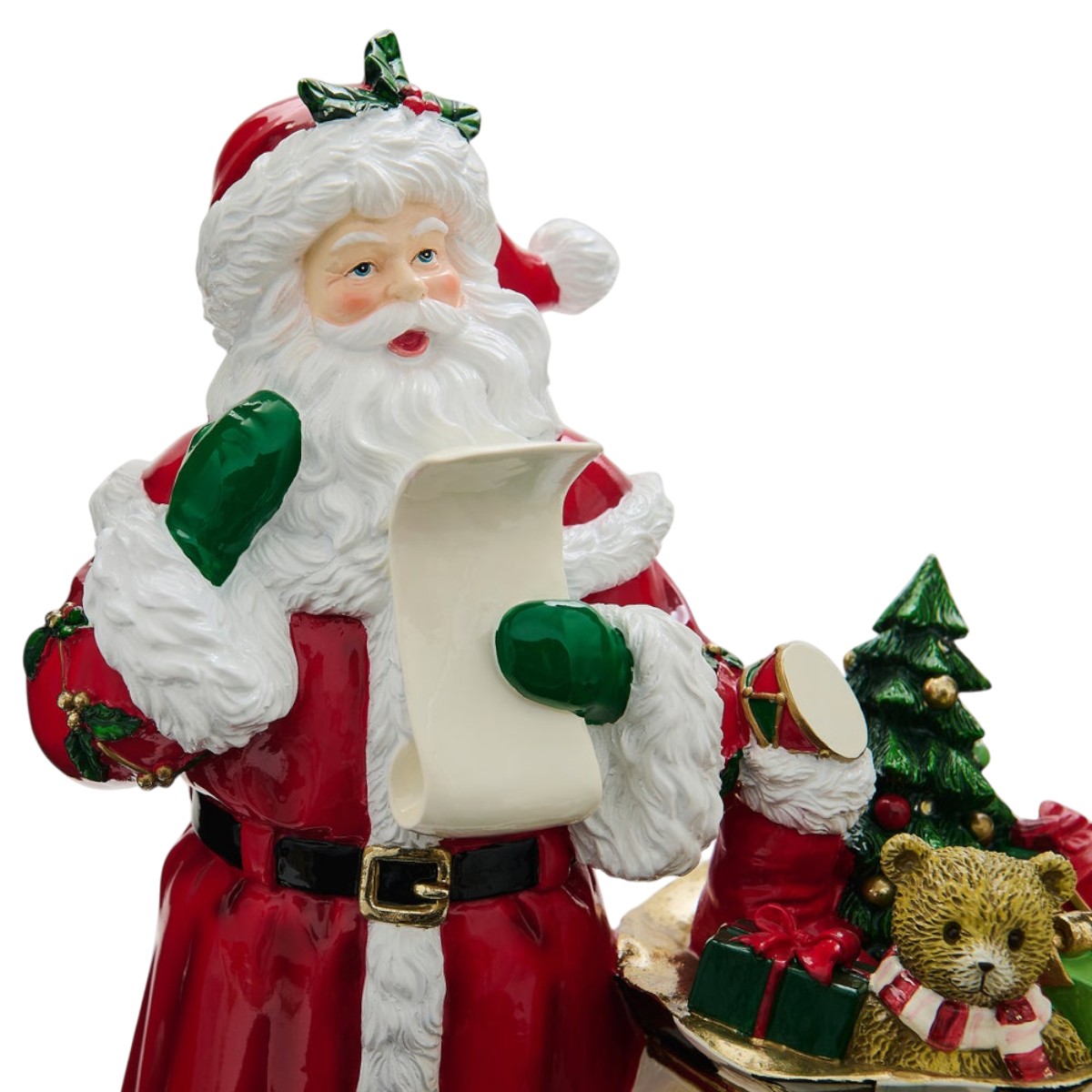 MacKenzie-Childs Iluminated Santa's Wish List Figurine