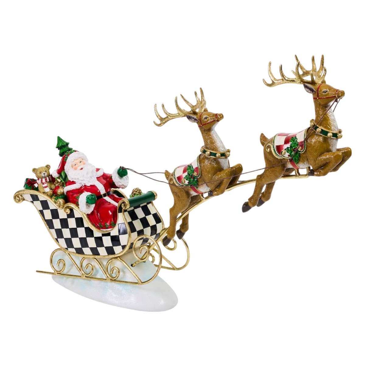 MacKenzie-Childs Illuminated Sleigh Ride and Reindeer