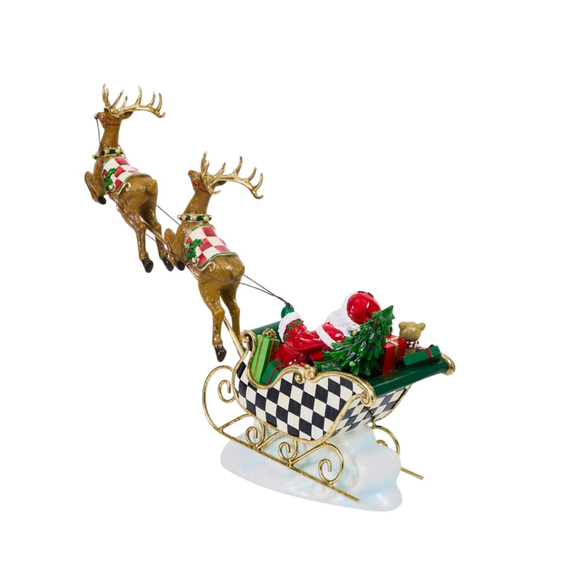 MacKenzie-Childs Illuminated Sleigh Ride and Reindeer