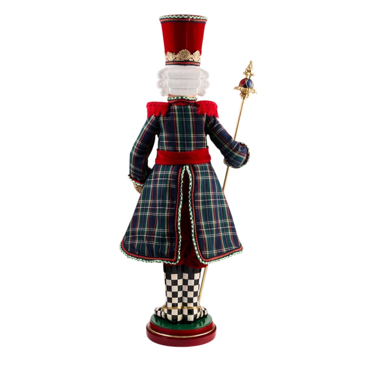 MacKenzie-Childs Timeless Tartan Fabric Nutcracker