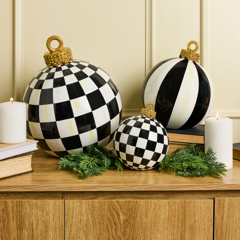 MacKenzie-Childs Courtly Check Tabletop Ornament, Small