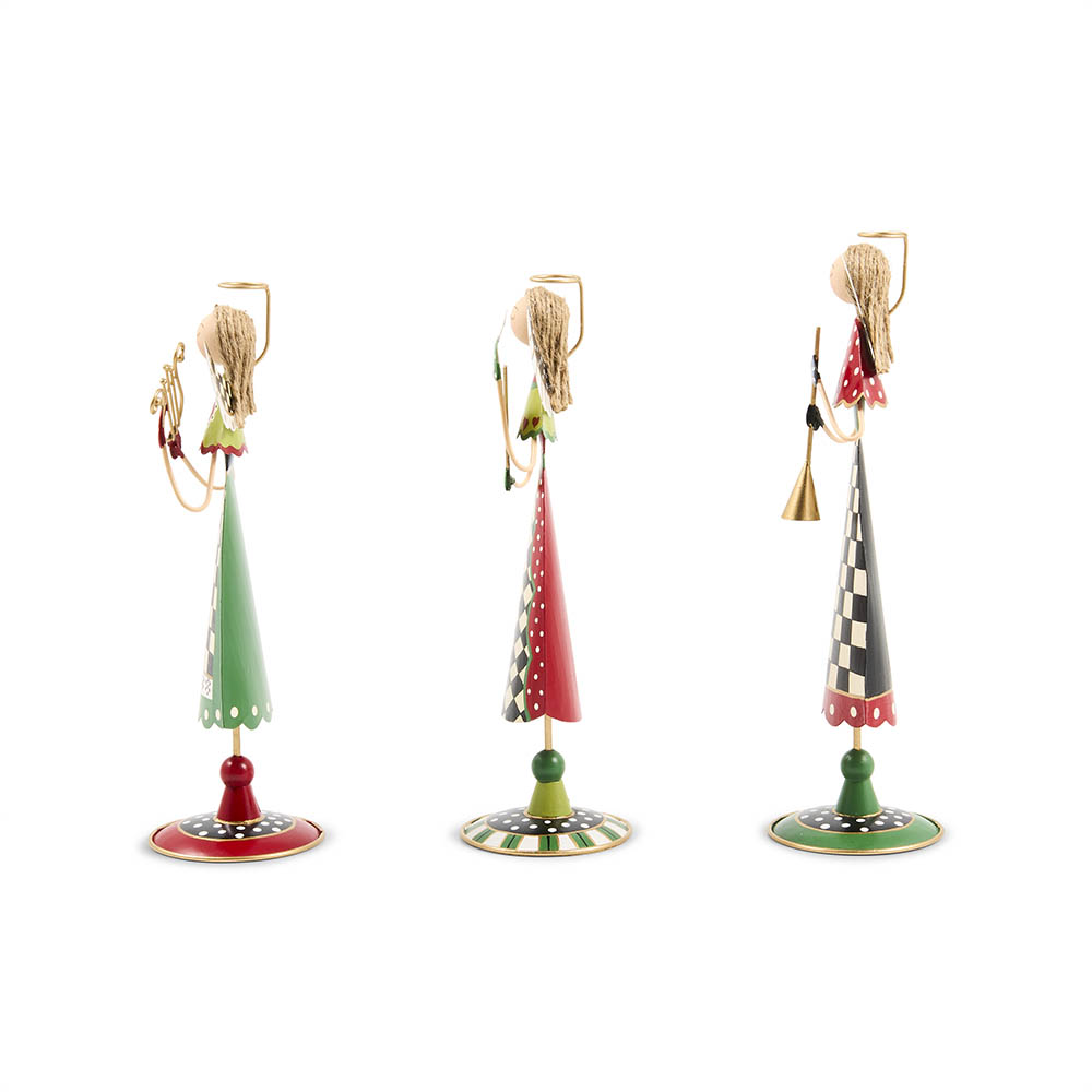 MacKenzie-Childs Rejoicing Tin Angels, Set of 3