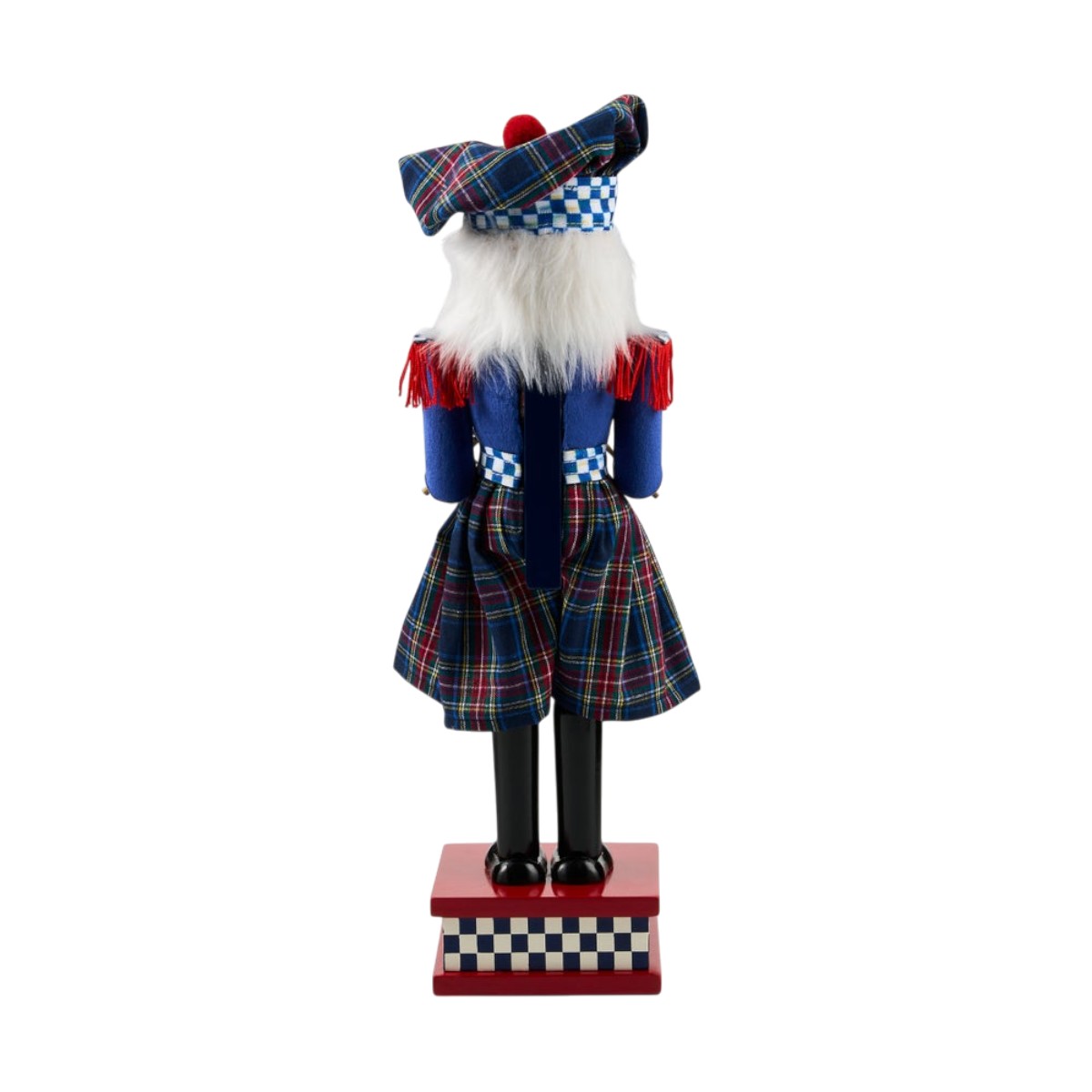 MacKenzie-Childs Timeless Tartan Wood Nutcracker