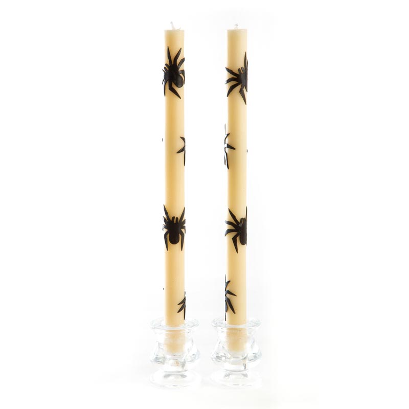 MacKenzie-Childs Spider Dinner Candles, Set of 2