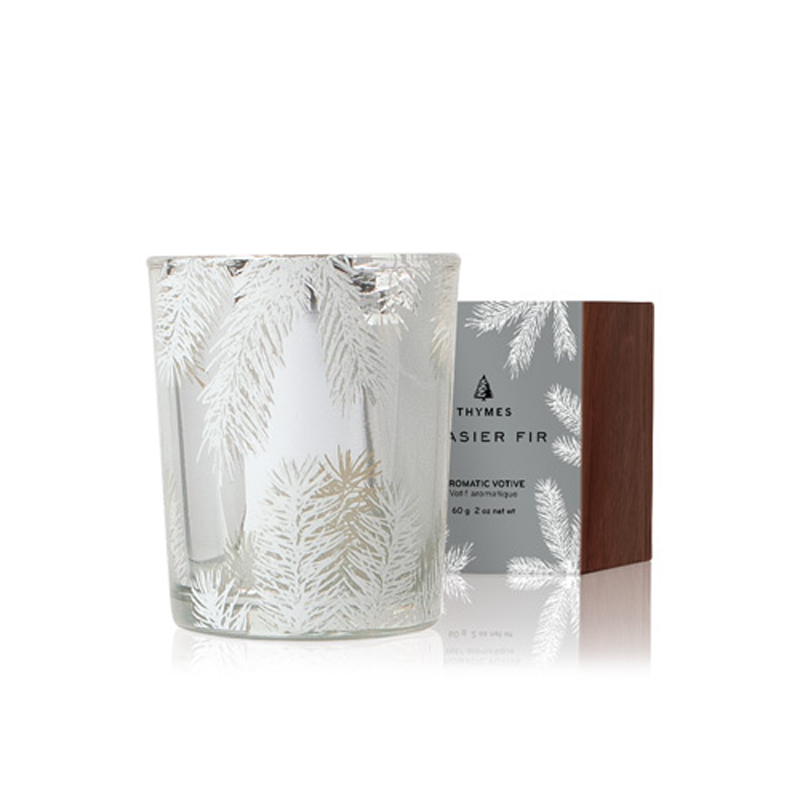 Thymes Frasier Fir Statement Boxed Votive Candle, 2.0oz