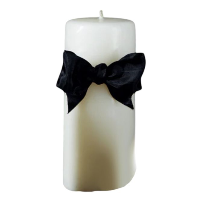 Match Ivory Beeswax Smooth Pillar Candle, 5"