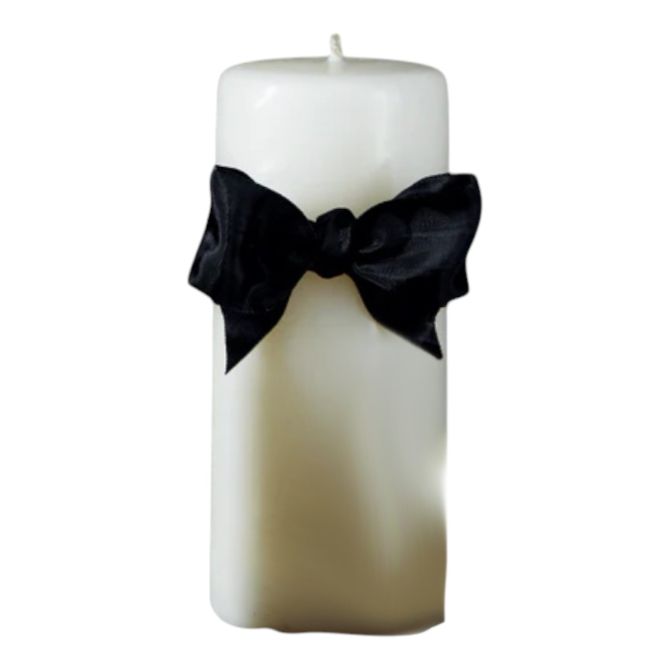 Match Ivory Beeswax Smooth Pillar Candle, 7"