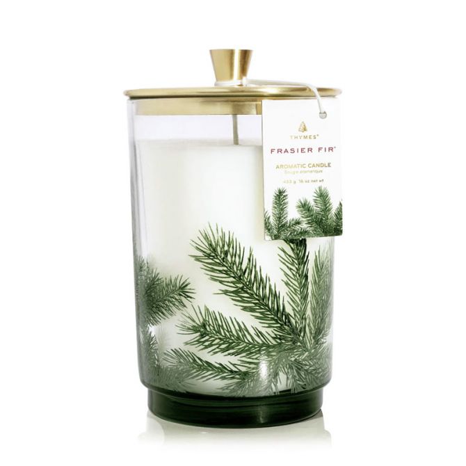 Thymes Frasier Fir Heritage Large Pine Needle Luminary Candle