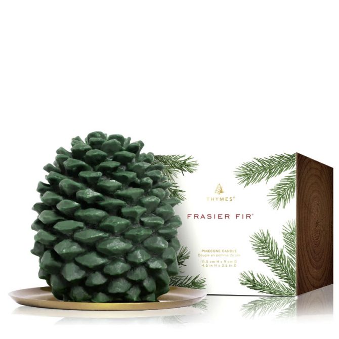 Thymes Frasier Fir Petite Molded Pinecone Candle