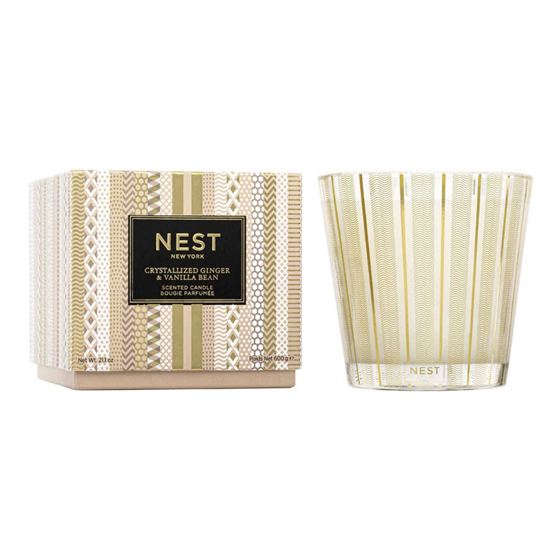 Nest New York Crystallized Ginger and Vanilla Bean 3-Wick Candle, 21.2oz