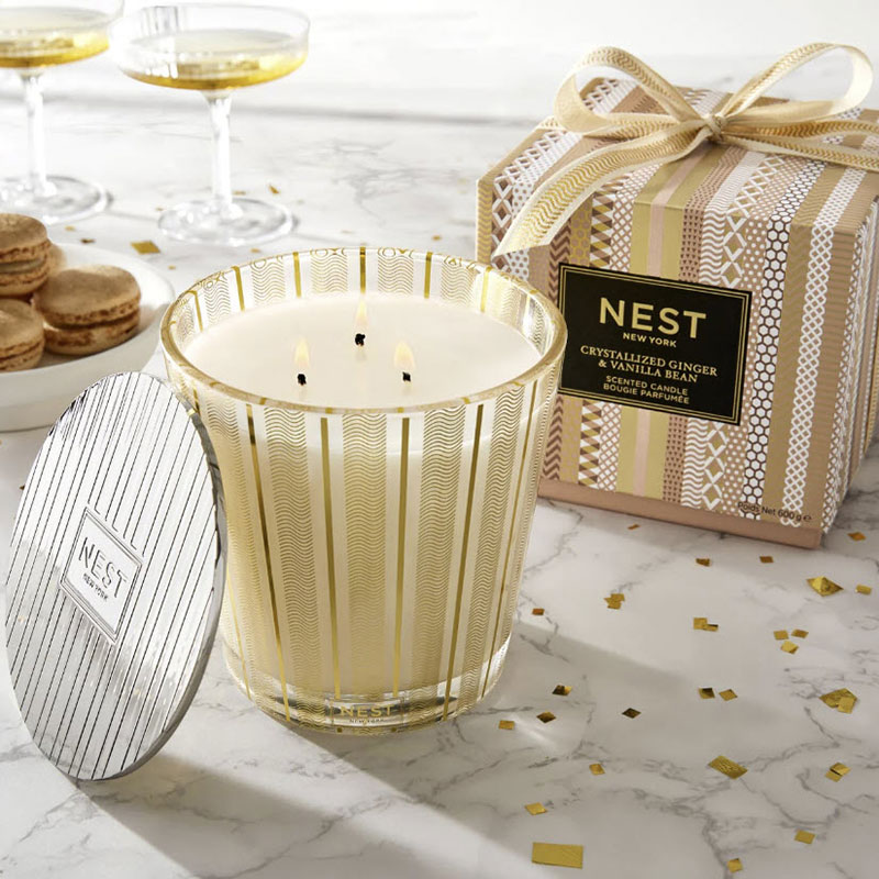Nest New York Crystallized Ginger and Vanilla Bean 3-Wick Candle, 21.2oz