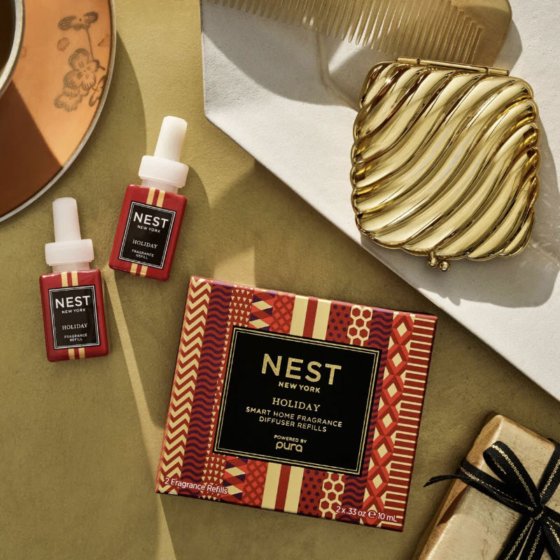 Nest New York Holiday Refill Duo for Pura Smart Home Fragrance Diffuser.