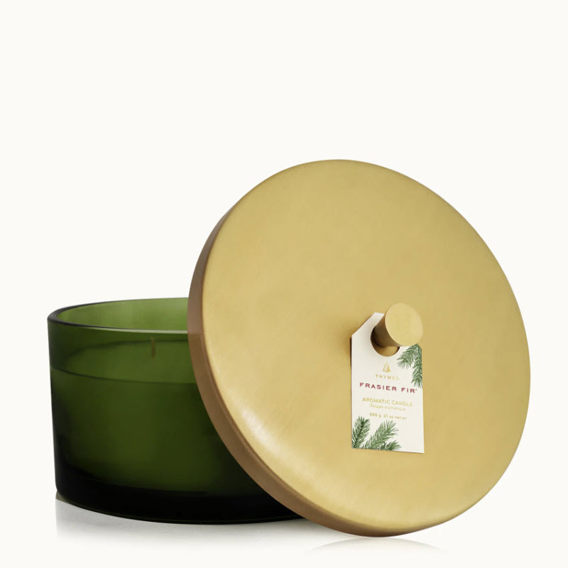 Thymes Frasier Fir Green 4-Wick Candle