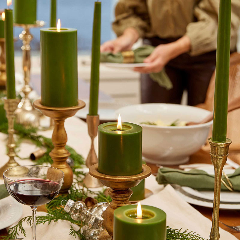 Thymes Frasier Fir Pillar Candle, Small