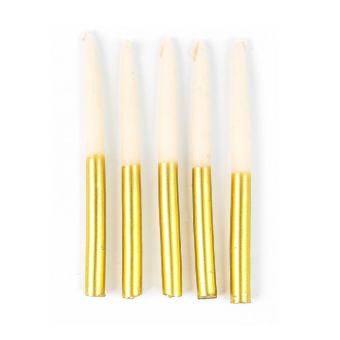 MacKenzie-Childs Hanukkah Candle Set, Yellow Gold Color