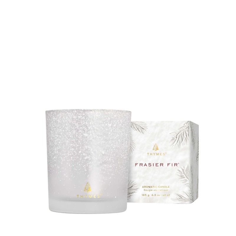 Thymes Frasier Fir Flocked 6.5 oz Poured Candle