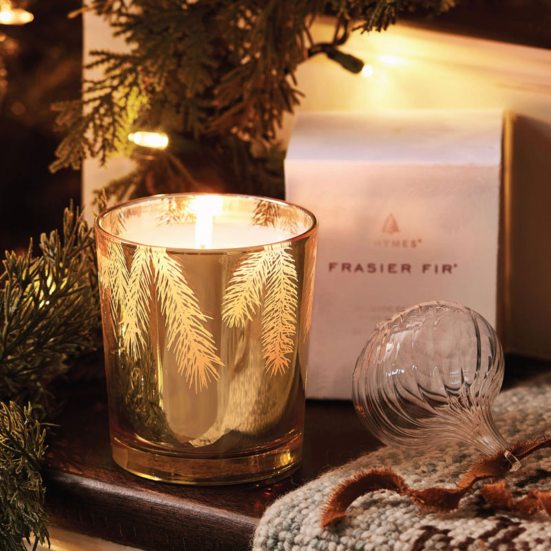 Thymes Frasier Fir Gilded Pine Needle 13 oz Poured Candle