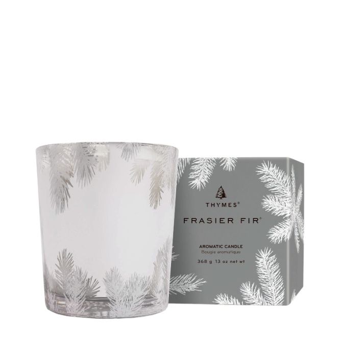 Thymes Frasier Fir Statement Silver 13 oz Poured Candle