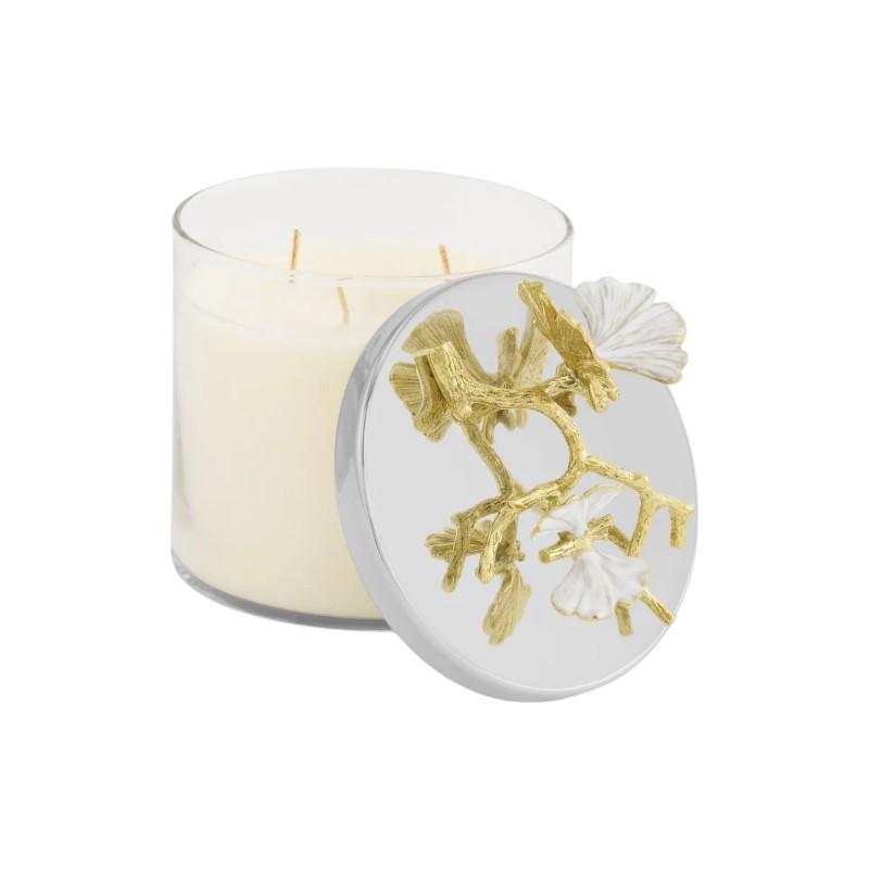Michael Aram Butterfly Ginkgo Yellow Gold Candle