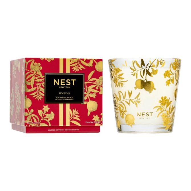 NEST New York Holiday Decorative 3 Wick Candle