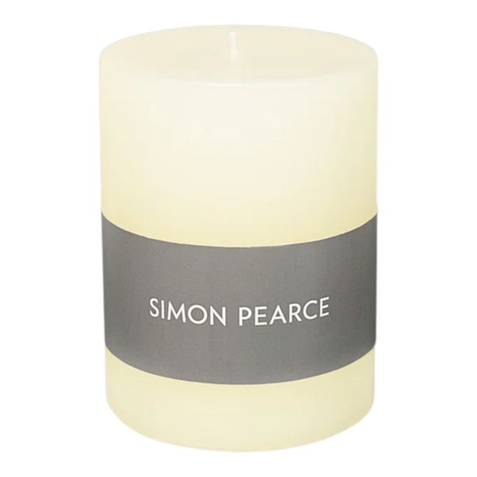 Simon Pearce Ivory Pillar Candle, 3x4