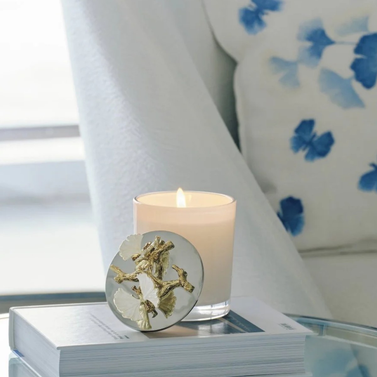 Michael Aram Butterfly Ginkgo Gold Scented Candle, 8oz