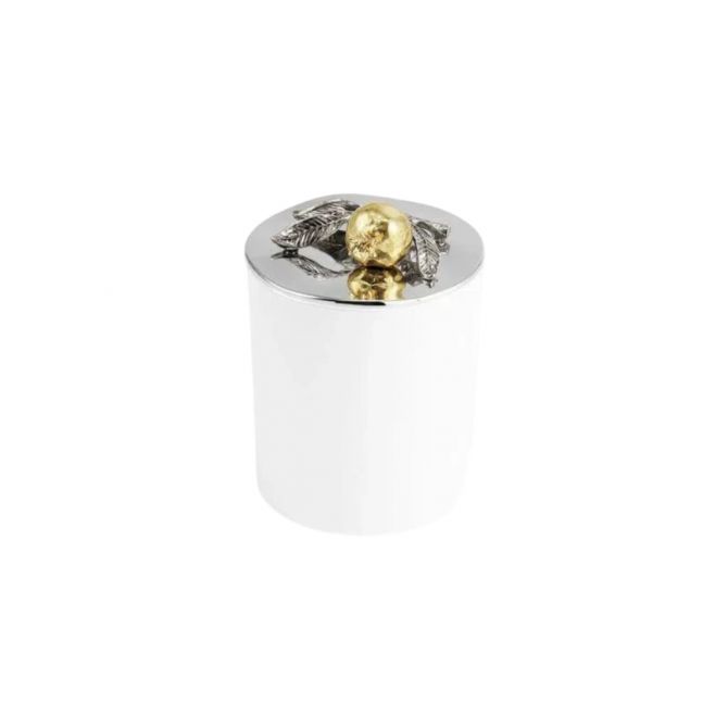 Michael Aram Pomegranate Silver and Gold Scented Candle, 8oz.