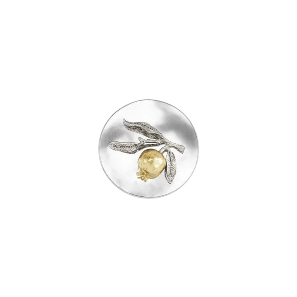 Michael Aram Pomegranate Silver and Gold Scented Candle, 8oz.