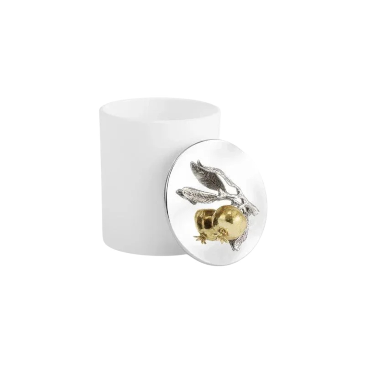 Michael Aram Pomegranate Silver and Gold Scented Candle, 8oz.