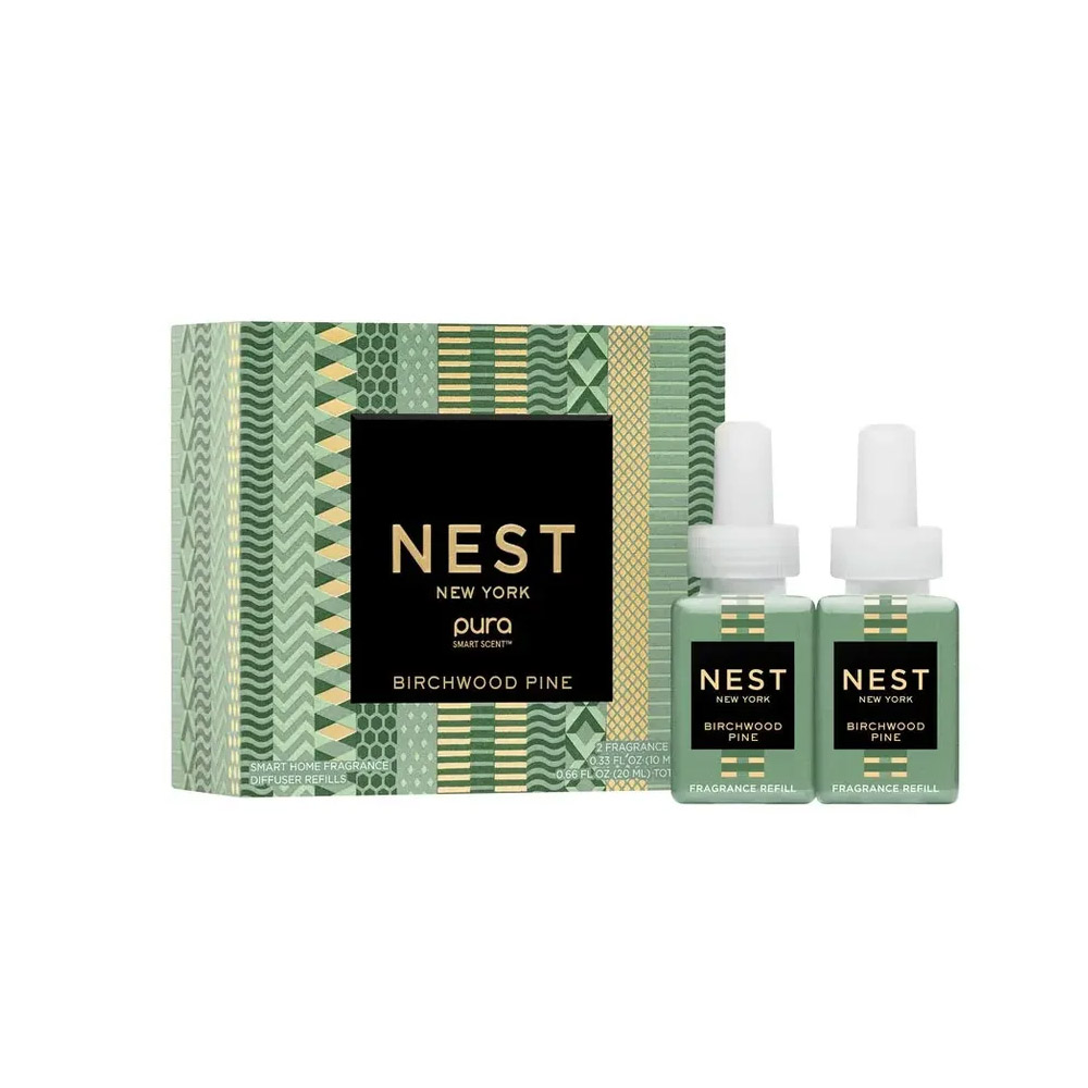 NEST New York Pura Birchwood Pine Diffuser Refills, Set of 2