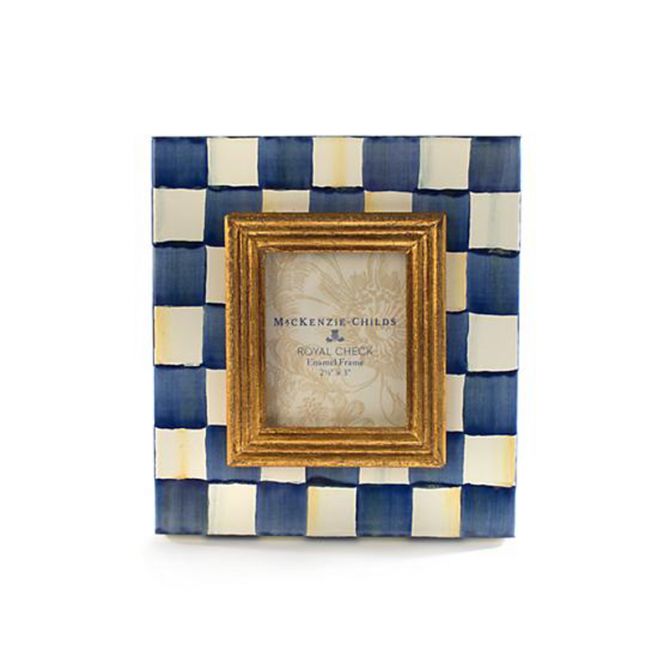 MacKenzie-Childs Royal Check Frame, 2.5" x 3"
