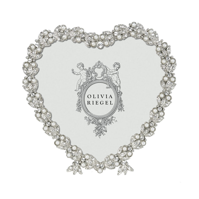 Olivia Riegel Contessa Heart Frame, Silver 3.5