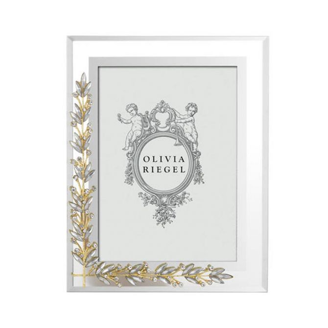 Olivia Riegel Laurel Frame, Gold and Silver 5x7