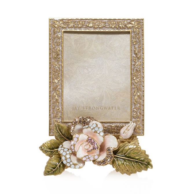 Jay Strongwater Belle Rose Frame, 3" x 4"